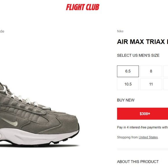 NIKE Air Max Triax Le Grey Suede - Picture 6 of 8